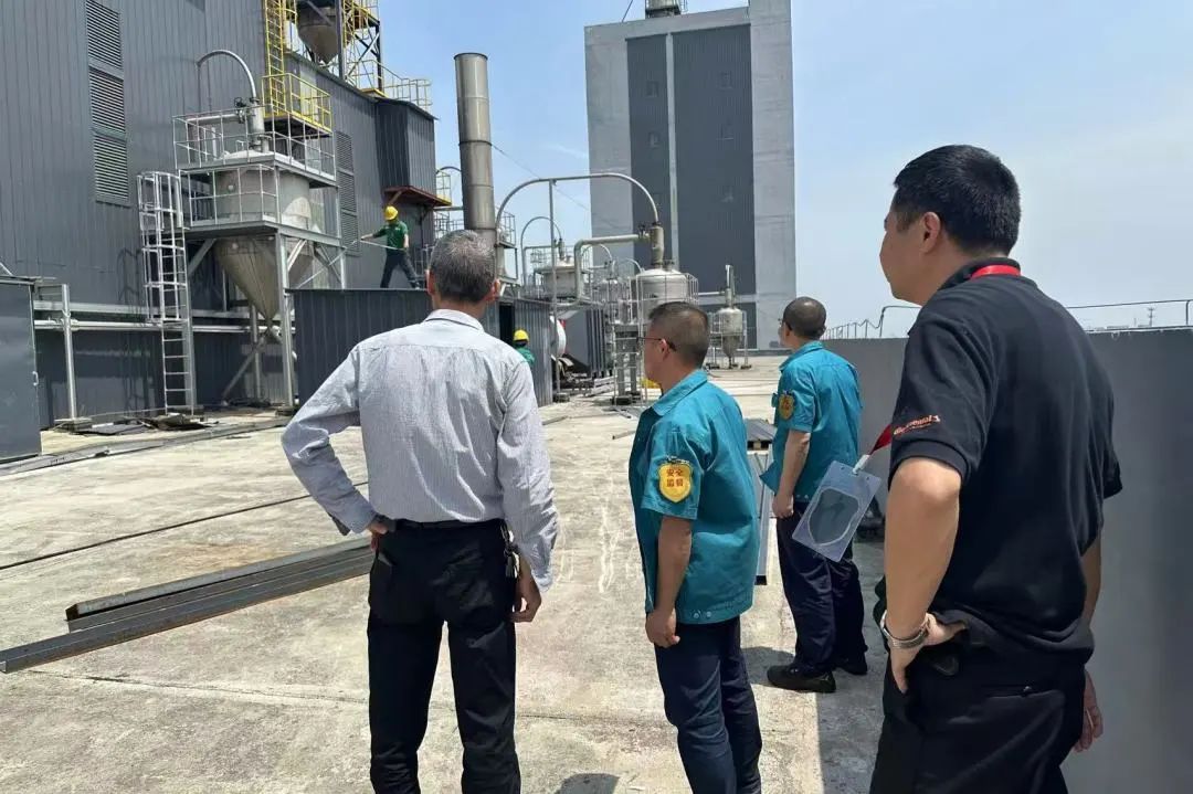 Changshu polyester carries out safety inspections before the May Day holiday
